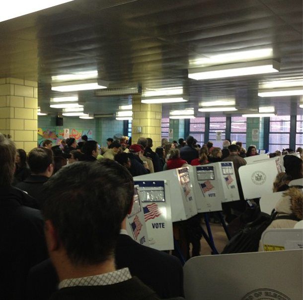 Voting at PS 9 on the Upper West Side 